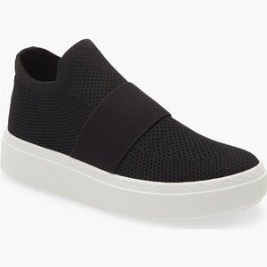 Eileen Fisher Black Slip-On Sneakers